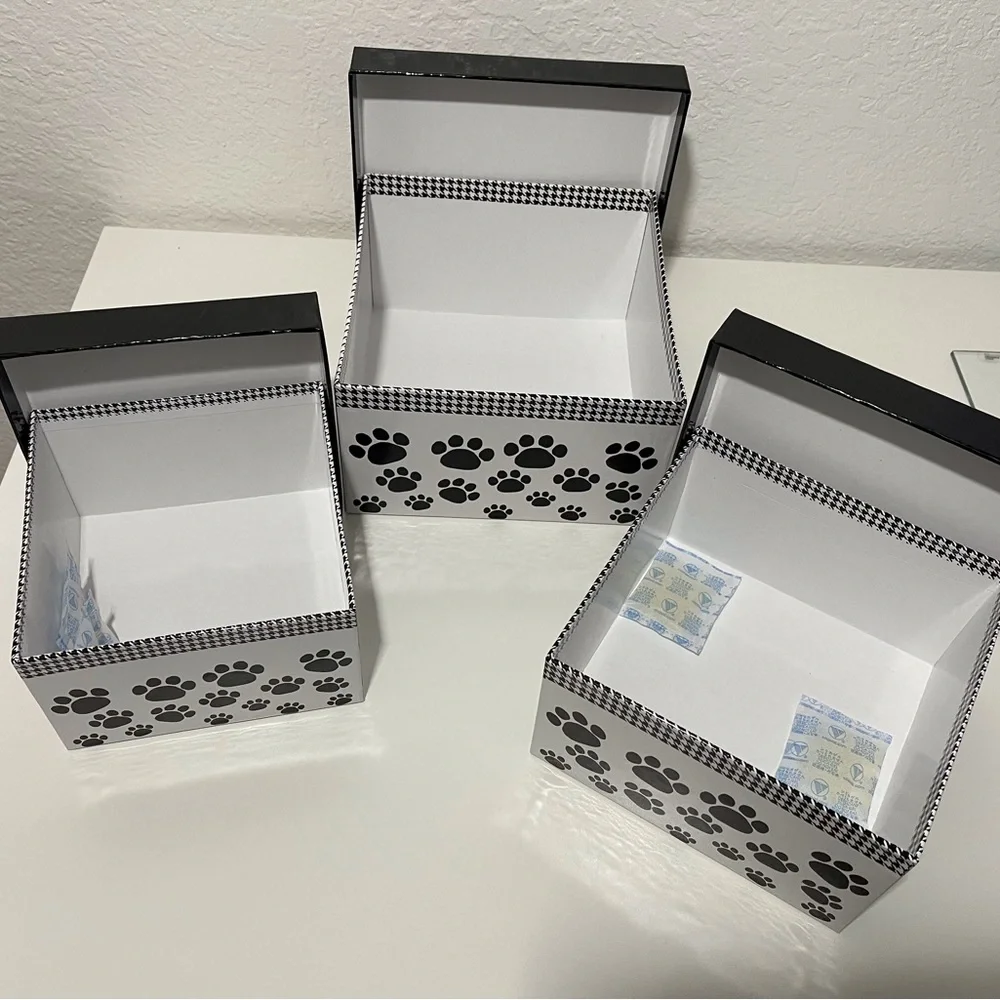 3-Piece Nested Box Sets Paws